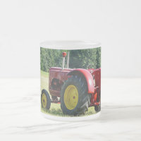 Antique Red Farm Tractor