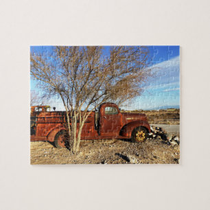 Antique Red Fire Truck jigsaw puzzle