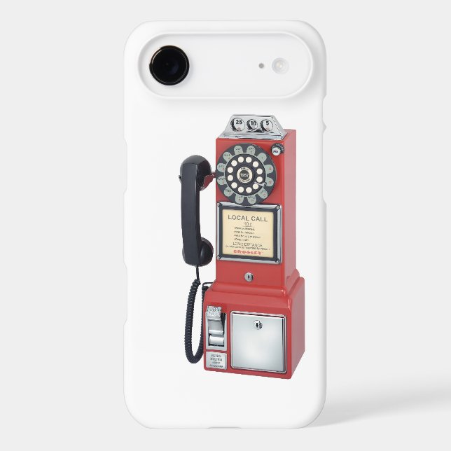 Antique Red Pay Phone iPhone 6 case (Back)