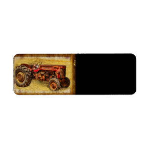 Antique Red Tractor