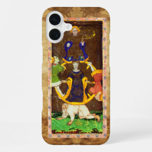 ANTIQUE RENAISSANCE TAROTS 10 / WHEEL OF FORTUNE iPhone 16 PLUS CASE