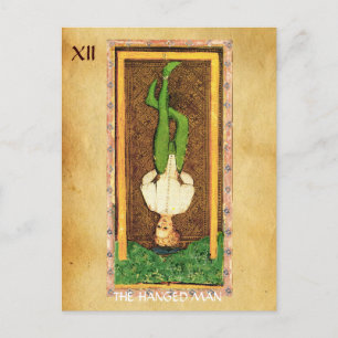 ANTIQUE RENAISSANCE TAROTS 12 / THE HANGED MAN POSTCARD