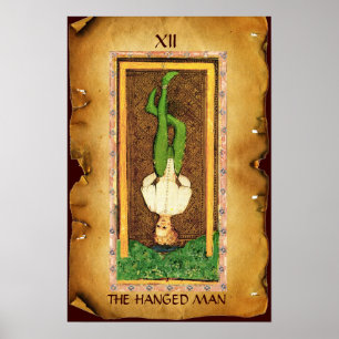 ANTIQUE RENAISSANCE TAROTS  12 / THE HANGED MAN POSTER