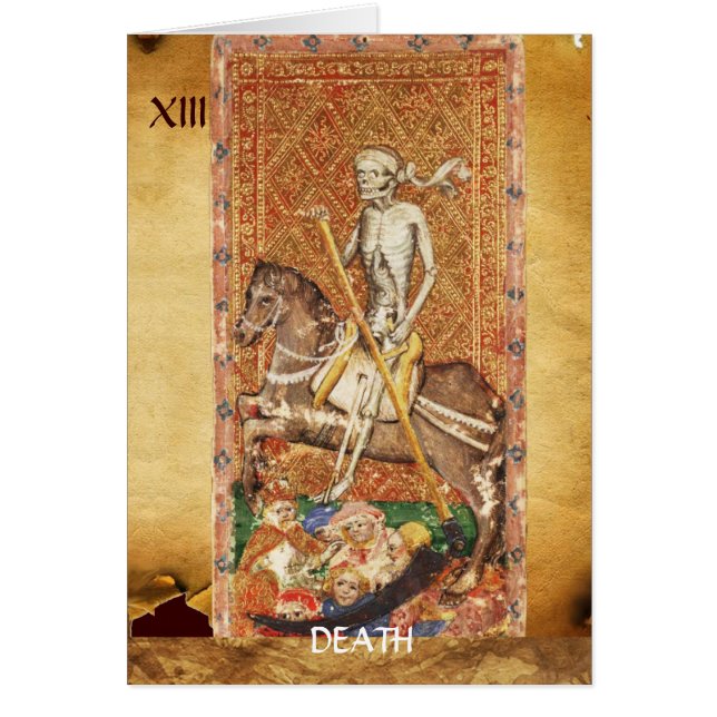 ANTIQUE RENAISSANCE TAROTS 13 / DEATH (Front)