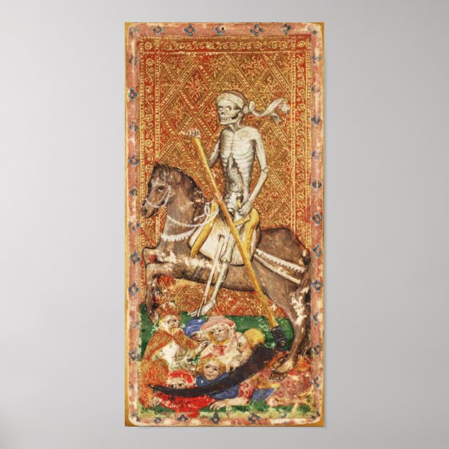 ANTIQUE RENAISSANCE TAROTS 13 / DEATH POSTER (Front)