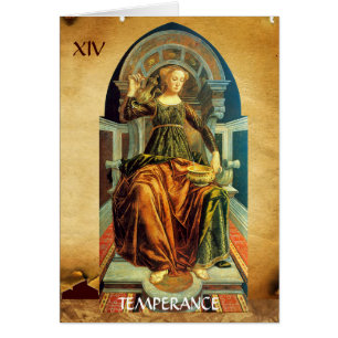 ANTIQUE RENAISSANCE TAROTS 14 / TEMPERANCE