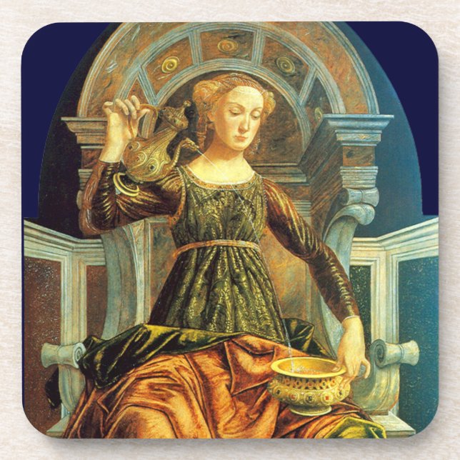 ANTIQUE RENAISSANCE TAROTS 14 / TEMPERANCE COASTER (Front)