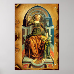 ANTIQUE RENAISSANCE TAROTS  14 / TEMPERANCE POSTER