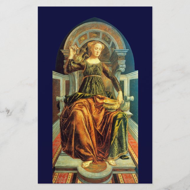 ANTIQUE RENAISSANCE TAROTS 14 / TEMPERANCE STATIONERY (Front)