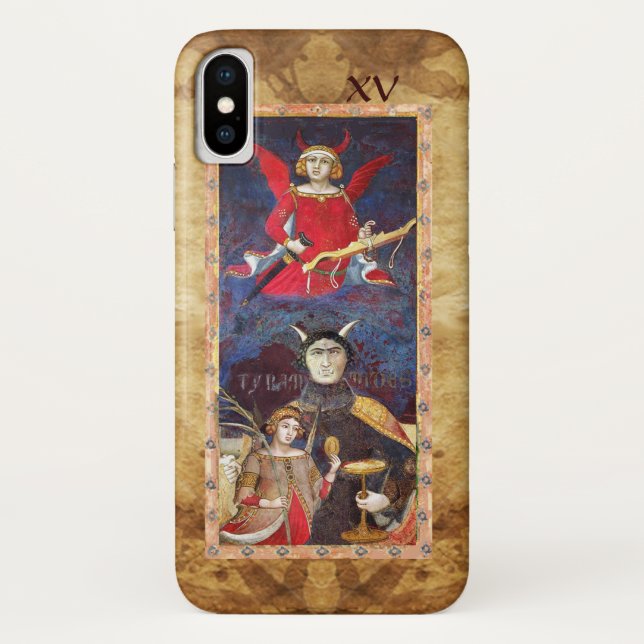 ANTIQUE RENAISSANCE TAROTS 15 / THE DEVIL Case-Mate iPhone CASE (Back)