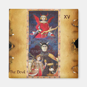ANTIQUE RENAISSANCE TAROTS 15 /THE DEVIL MAGNET