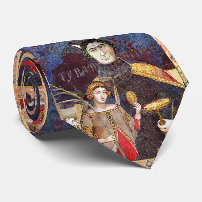 ANTIQUE RENAISSANCE TAROTS  15 / THE DEVIL TIE (Rolled)