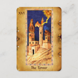 ANTIQUE RENAISSANCE TAROTS 16 / THE TOWER ANNOUNCEMENT