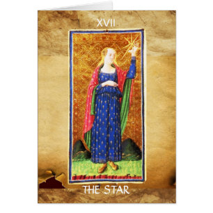 ANTIQUE RENAISSANCE TAROTS 17  /  THE STAR