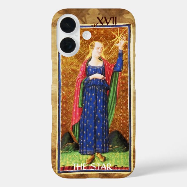 ANTIQUE RENAISSANCE TAROTS 17 / THE STAR Case-Mate iPhone CASE (Back)