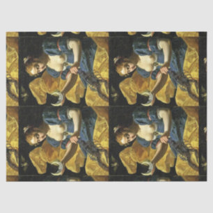 ANTIQUE RENAISSANCE TAROTS 18 /THE MOON TISSUE PAPER