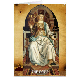 ANTIQUE RENAISSANCE TAROTS 5/ THE POPE