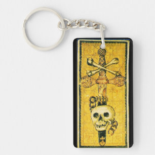 ANTIQUE RENAISSANCE TAROTS ,ACE OF SWORDS KEY RING
