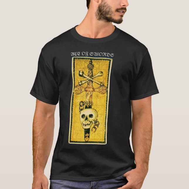 ANTIQUE RENAISSANCE TAROTS /ACE OF SWORDS T-Shirt (Front)