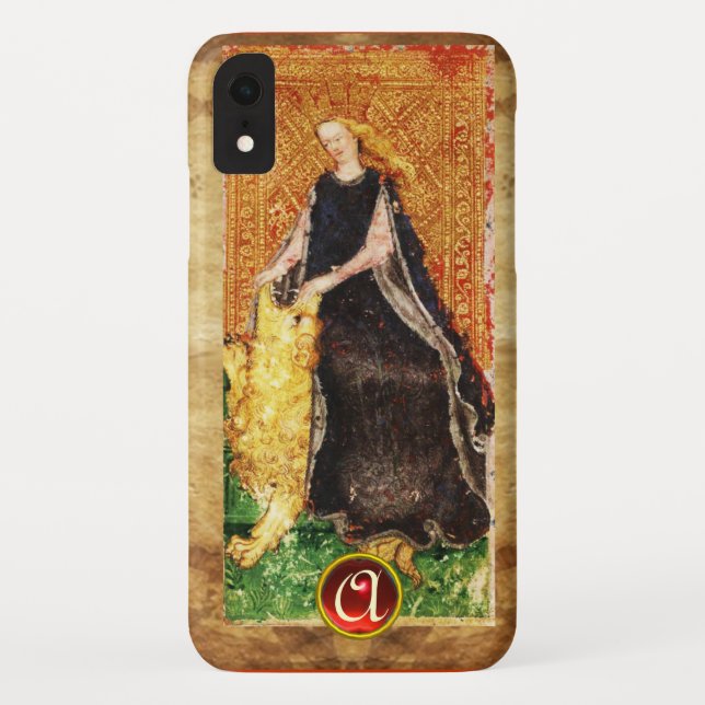ANTIQUE RENAISSANCE TAROTS, FORTITUDE- STRENGHT Case-Mate iPhone CASE (Back)