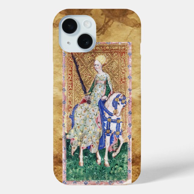 ANTIQUE RENAISSANCE TAROTS  / LADY OF SWORDS Case-Mate iPhone CASE (Back)
