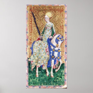 ANTIQUE RENAISSANCE TAROTS /LADY OF SWORDS POSTER
