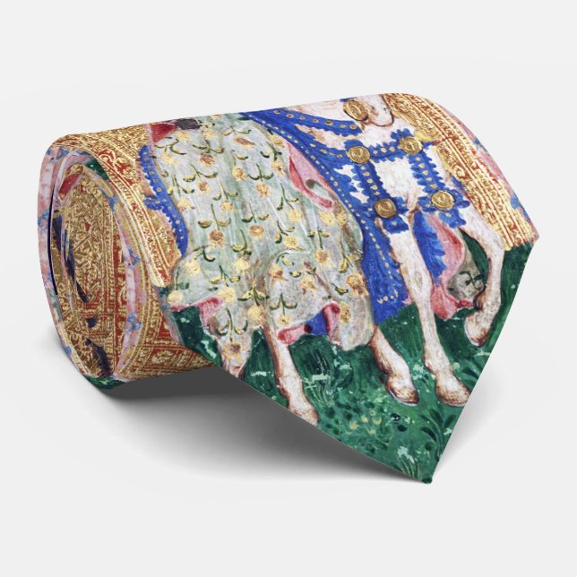 ANTIQUE RENAISSANCE TAROTS  / LADY OF SWORDS TIE (Rolled)