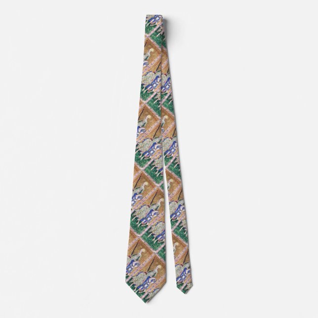 ANTIQUE RENAISSANCE TAROTS  / LADY OF SWORDS TIE (Front)
