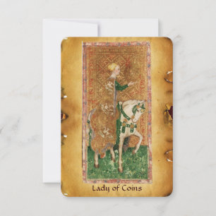 ANTIQUE RENAISSANCE TAROTS  / LADY OF THE COINS