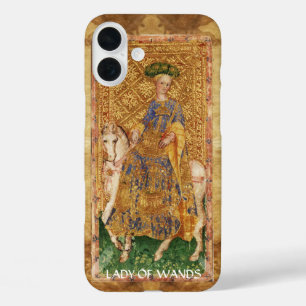 ANTIQUE RENAISSANCE TAROTS  / LADY OF WANDS iPhone 16 PLUS CASE