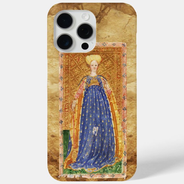 ANTIQUE RENAISSANCE TAROTS  / MAID OF WANDS Case-Mate iPhone CASE (Back)