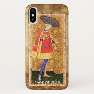 ANTIQUE RENAISSANCE TAROTS / PAGE OF CUPS iPhone X CASE