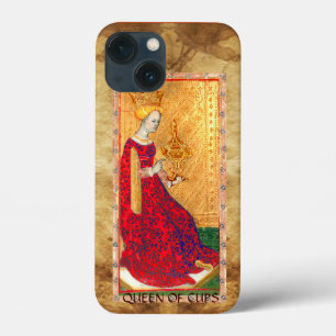 ANTIQUE RENAISSANCE TAROTS  / QUEEN OF CUPS iPhone 13 MINI CASE
