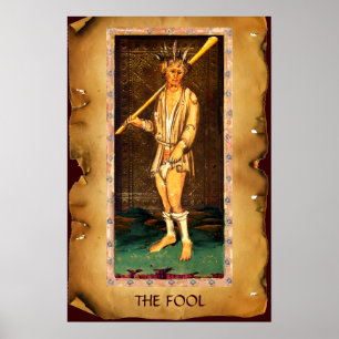 ANTIQUE RENAISSANCE TAROTS / THE FOOL POSTER