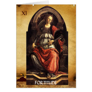 ANTIQUE RENAISSANCE TAROTS THE FORTITUDE- STRENGHT