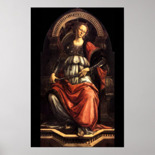 ANTIQUE RENAISSANCE TAROTS THE FORTITUDE- STRENGHT POSTER