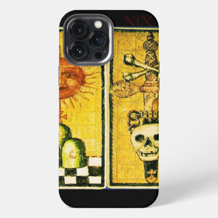 ANTIQUE RENAISSANCE TAROTS /THE SUN ,ACE OF SWORDS iPhone 13 PRO MAX CASE