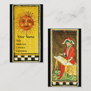ANTIQUE RENAISSANCE TAROTS / THE SUN AND MAGICiAN Business Card
