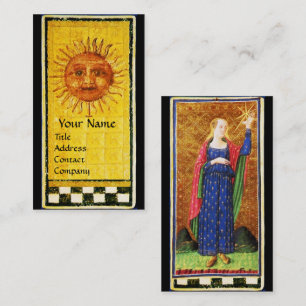 ANTIQUE RENAISSANCE TAROTS / THE SUN AND THE STAR BUSINESS CARD