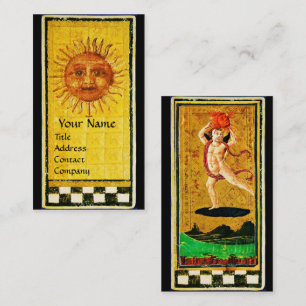 ANTIQUE RENAISSANCE TAROTS / THE SUN BUSINESS CARD