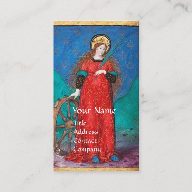 ANTIQUE RENAISSANCE TAROTS/ WHEEL OF FORTUNE BUSINESS CARD (Front)