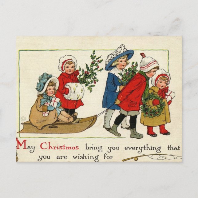 Antique Reproduction Christmas card (Front)