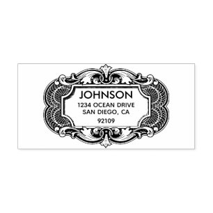 Antique Return Address Self-inking Stamp