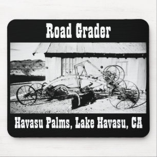 Antique Road Grader Mouse Mat