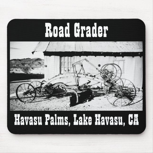 Antique Road Grader Mouse Mat (Front)