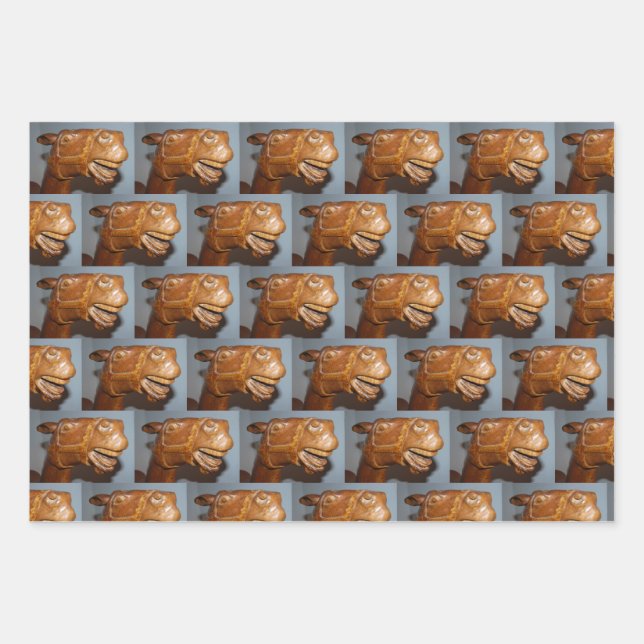 Antique Rockig Wrapping Paper Sheet (Front)