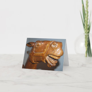 Antique Rocking Horse Thank You Card