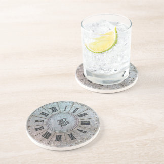 Antique Roman Clockface w. (or without) Initial(s) Coaster