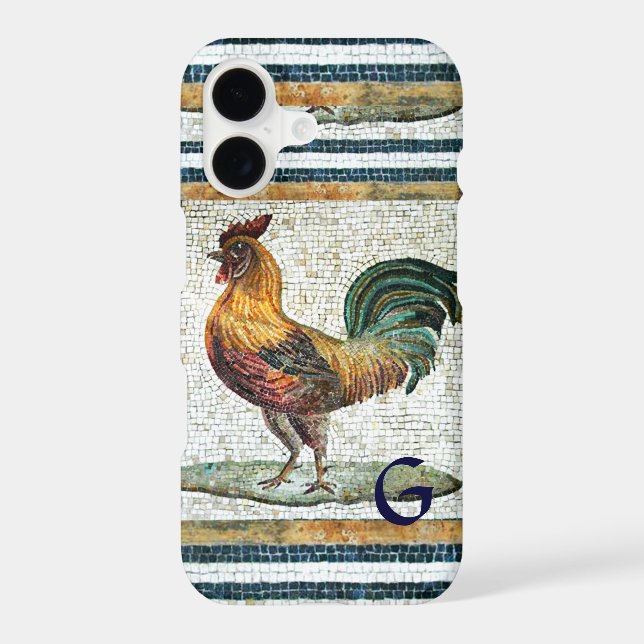 ANTIQUE ROMAN MOSAICS / ROOSTER MONOGRAM (Back)