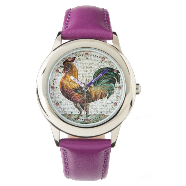 ANTIQUE ROMAN MOSAICS / ROOSTER WATCH (Front)